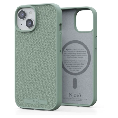 Чехол Njord Fabric MagSafe Case for iPhone 15 Turquoise (NA51FA13) - цена, характеристики, отзывы, рассрочка, фото 1