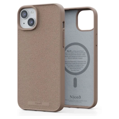Чехол Njord Fabric MagSafe Case for iPhone 15 Plus Pink Sand (NA52FA12) - цена, характеристики, отзывы, рассрочка, фото 1