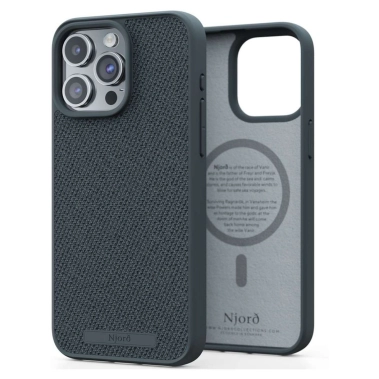 Чехол Njord Fabric MagSafe Case for iPhone 15 Pro Max Dark Grey (NA54FA09) - цена, характеристики, отзывы, рассрочка, фото 1