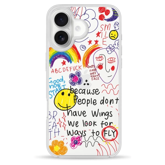 Чохол Pump Clear Case for iPhone 16 Because people