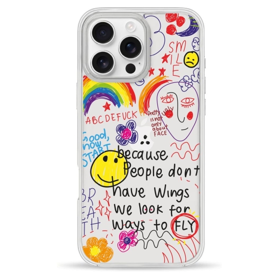 Чехол Pump Clear Case for iPhone 16 Pro Max Because people - цена, характеристики, отзывы, рассрочка, фото 1