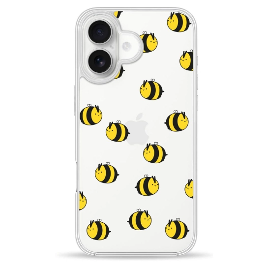 Чехол Pump Clear Case for iPhone 16 Bees