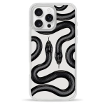 Чехол Pump Clear Case for iPhone 16 Pro Max Black Snake