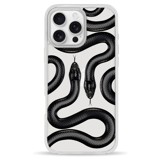 Чехол Pump Clear Case for iPhone 16 Pro Max Black Snake - цена, характеристики, отзывы, рассрочка, фото 1