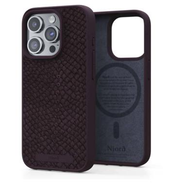 Чехол Njord Salmon Leather MagSafe Case for iPhone 15 Pro Rust (NA53SL03) - цена, характеристики, отзывы, рассрочка, фото 1