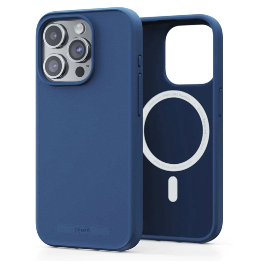 Чехол Njord Slim MagSafe Case for iPhone 15 Pro Blue (NA53GR10)