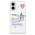 Чохол Pump Clear Case для iPhone 16 Kharkiv 1654