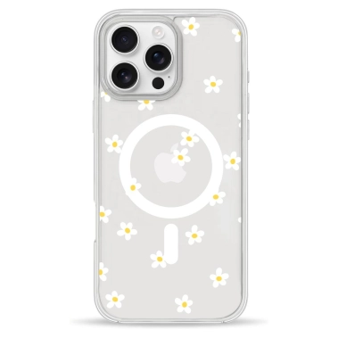 Чехол Pump Clear Case with MagSafe for iPhone 16 Pro Chamomile - цена, характеристики, отзывы, рассрочка, фото 1