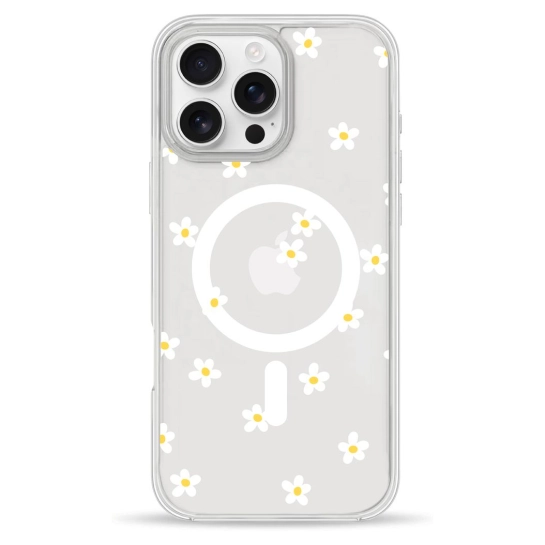 Чехол Pump Clear Case with MagSafe for iPhone 16 Pro Chamomile