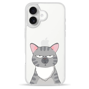 Чехол Pump Clear Case for iPhone 16 Cat think 2 - цена, характеристики, отзывы, рассрочка, фото 1
