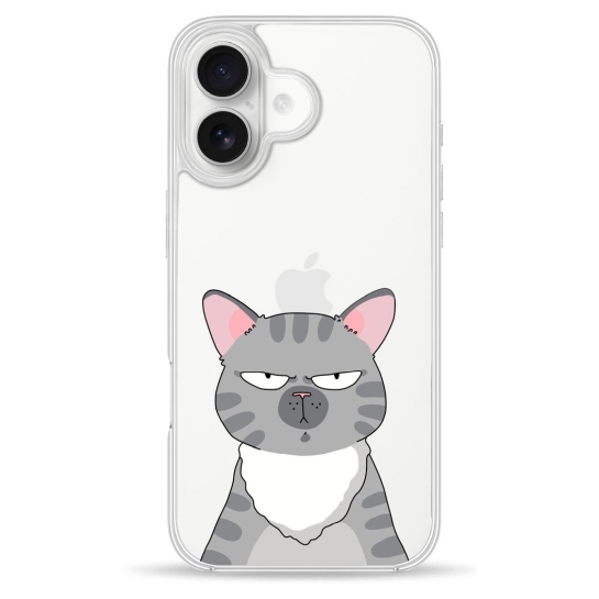 Чехол Pump Clear Case for iPhone 16 Cat think 2 - цена, характеристики, отзывы, рассрочка, фото 1