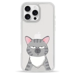 Чехол Pump Clear Case for iPhone 16 Pro Max Cat think 2