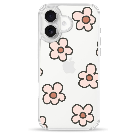Чохол Pump Clear Case для iPhone 16 Daisies - ціна, характеристики, відгуки, розстрочка, фото 1