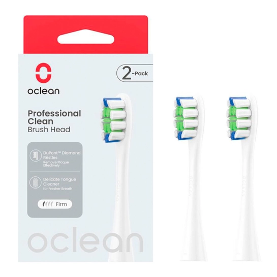 Насадки для зубної щітки Oclean P1C1 W02 Clean Brush Head White 2 шт.