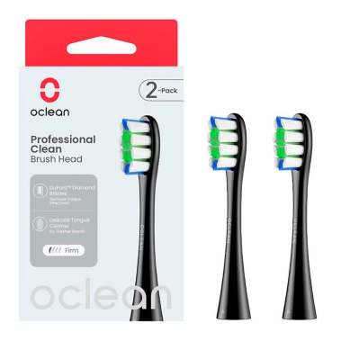 Насадки для зубної щітки Oclean P1C5 B02 Clean Brush Head Black 2 шт. - цена, характеристики, отзывы, рассрочка, фото 1