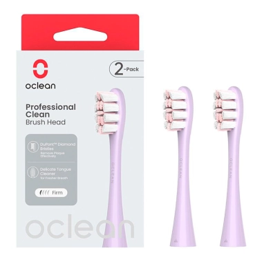 Насадки для зубної щітки Oclean P1C13 P02 Clean Brush Head Purple 2 шт. - цена, характеристики, отзывы, рассрочка, фото 1