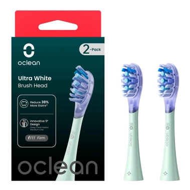 Насадка для зубної щітки Oclean UW01 G02 Ultra White Brush Head Green 2 шт. - цена, характеристики, отзывы, рассрочка, фото 1