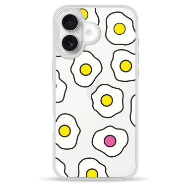 Чохол Pump Clear Case for iPhone 16 Fried eggs - цена, характеристики, отзывы, рассрочка, фото 1