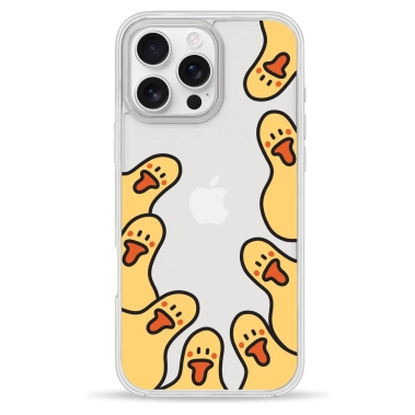 Чохол Pump Clear Case для iPhone 16 Pro Ducks around - цена, характеристики, отзывы, рассрочка, фото 1