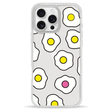 Чохол Pump Clear Case для iPhone 16 Pro Max Fried eggs - цена, характеристики, отзывы, рассрочка, фото 1
