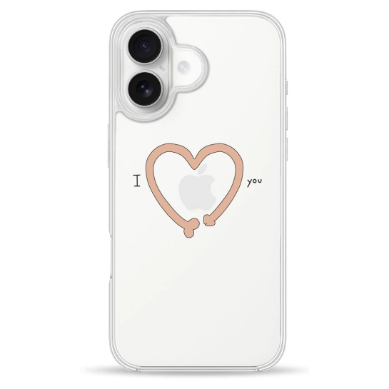 Чохол Pump Clear Case for iPhone 16 IheartYou