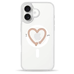 Чехол Pump Clear Case with MagSafe for iPhone 16 IheartYou