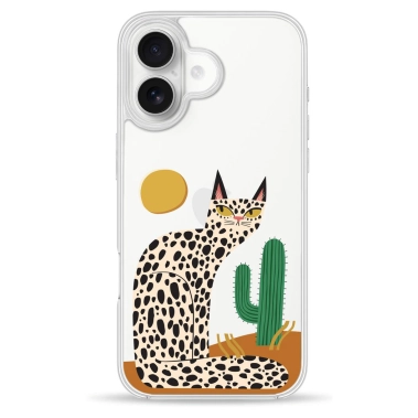 Чохол Pump Clear Case для iPhone 16 Leopard kaktus - цена, характеристики, отзывы, рассрочка, фото 1