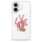 Чехол Pump Clear Case for iPhone 16 LoveLove