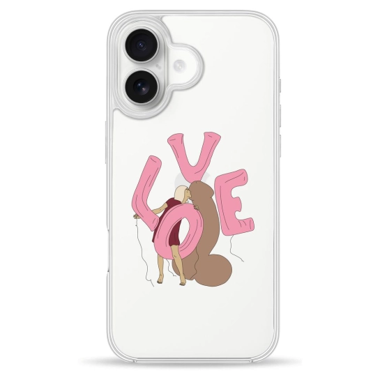 Чехол Pump Clear Case for iPhone 16 LoveLove