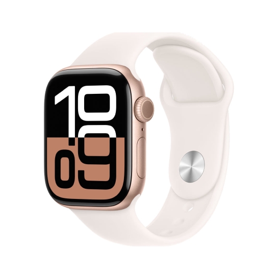 Б/У Apple Watch 10 42mm Rose Gold Aluminium Case with Light Blush Sport Band S/M (Ідеальний) - ціна, характеристики, відгуки, розстрочка, фото 1