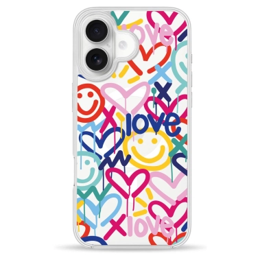 Чехол Pump Clear Case with MagSafe for iPhone 16 Love - цена, характеристики, отзывы, рассрочка, фото 1