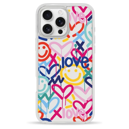 Чехол Pump Clear Case for iPhone 16 Pro Love