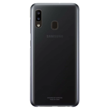 Чехол Gradation Cover Case for Samsung Galaxy A20 (A205F) Black (EF-AA205CBEGRU) - цена, характеристики, отзывы, рассрочка, фото 1