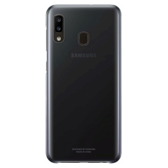 Чехол Gradation Cover Case for Samsung Galaxy A20 (A205F) Black (EF-AA205CBEGRU) - цена, характеристики, отзывы, рассрочка, фото 1