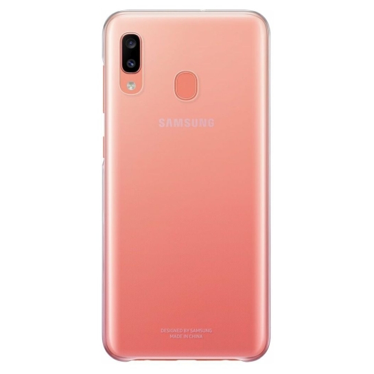 Чехол Gradation Cover Case for Samsung Galaxy A20 (A205F) Pink (EF-AA205CPEGRU) - цена, характеристики, отзывы, рассрочка, фото 1
