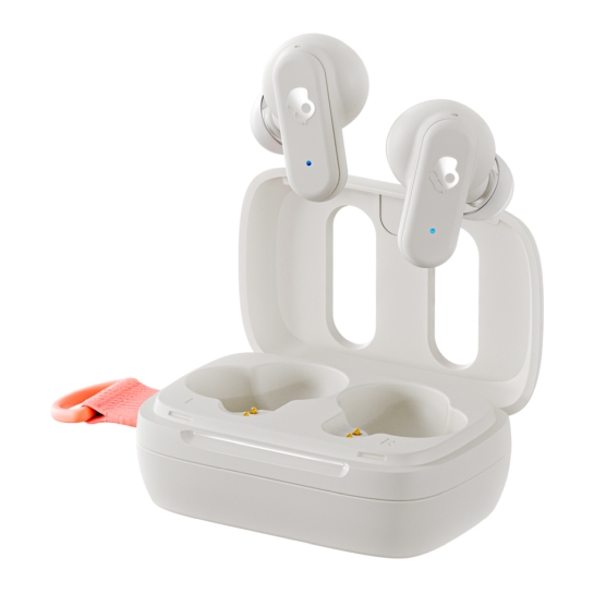 Беспроводные наушники Skullcandy Dime 3 Bone/Orange Glow (S2DCW-R951) - цена, характеристики, отзывы, рассрочка, фото 1