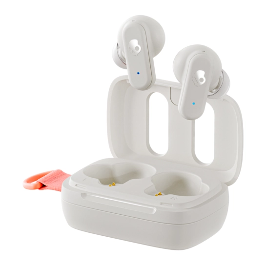 Беспроводные наушники Skullcandy Dime 3 Bone/Orange Glow (S2DCW-R951)