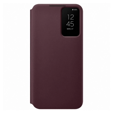 Чехол Smart Clear View Cover for Samsung Galaxy S22 Plus (S906) Burgundy (EF-ZS906CEEGRU) - цена, характеристики, отзывы, рассрочка, фото 1