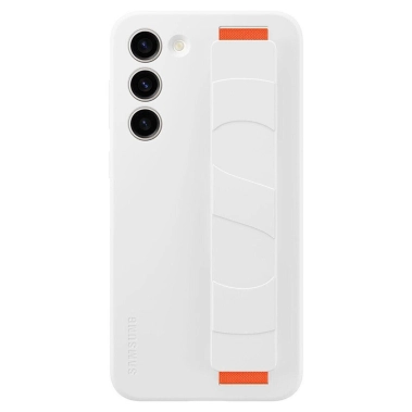 Чехол Silicone Grip Case for Samsung Galaxy S23 Plus (S916) White (EF-GS916TWEGRU) - цена, характеристики, отзывы, рассрочка, фото 1