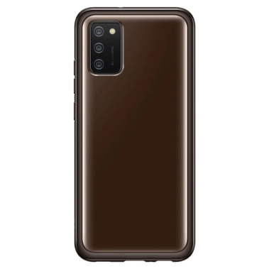 Чохол Soft Clear Cover для Samsung Galaxy A02s (A025) Black (EF-QA025TBEGRU) - цена, характеристики, отзывы, рассрочка, фото 1