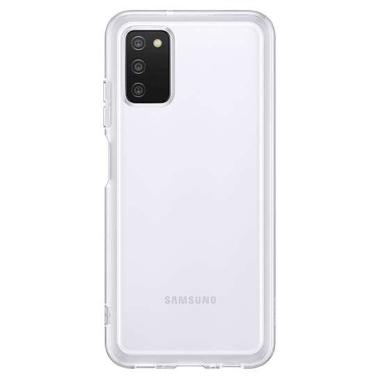 Чехол Soft Clear Cover for Samsung Galaxy A03s (A037) Transparent (EF-QA037TTEGRU) - цена, характеристики, отзывы, рассрочка, фото 1