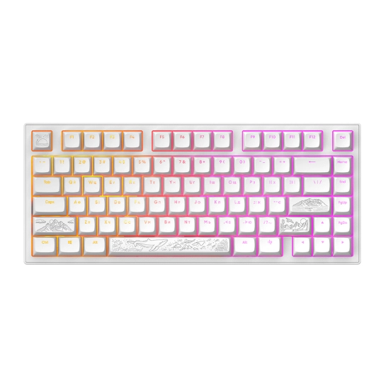 Клавиатура Dark Project ALU81 Terra Nostra ENG/UA (DPKB_NOSTRA_81_ANSI_WHITE_UA)