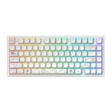 Бездротова клавіатура Dark Project ALU81 Terra Nova ENG/UA (DPKB_NOVA_81_ANSI_WHITE_UA) - цена, характеристики, отзывы, рассрочка, фото 1