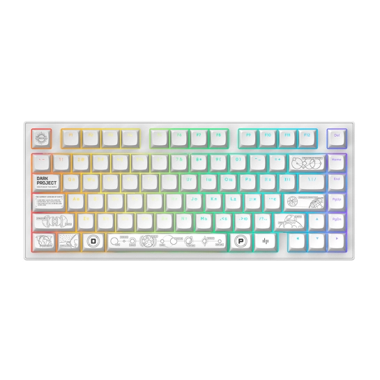 Бездротова клавіатура Dark Project ALU81 Terra Nova ENG/UA (DPKB_NOVA_81_ANSI_WHITE_UA)