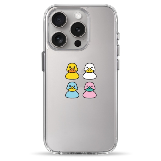 Чехол Pump Clear Case for iPhone 15 Pro Ducks - цена, характеристики, отзывы, рассрочка, фото 1