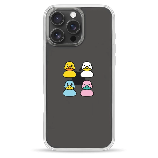 Чехол Pump Clear Case for iPhone 16 Pro Max Ducks
