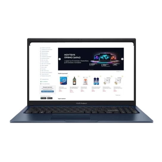 Ноутбук Asus Vivobook 15 X1504VA-BQ499 (90NB10J1-M00PH0) Quiet Blue UA - цена, характеристики, отзывы, рассрочка, фото 1