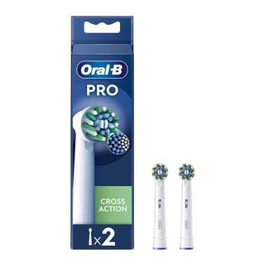 Насадки для зубной щетки Oral-B Pro Cross Action 2 шт (8006540847725) - цена, характеристики, отзывы, рассрочка, фото 1