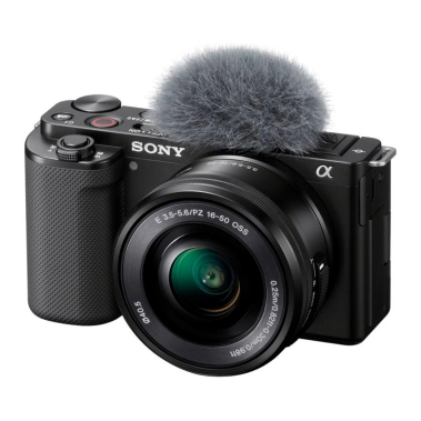 Фотоапарат із змінним об'єктивом Sony ZV-E10 Kit + 16-50 Black (ILCZVE10LB.CEC) - цена, характеристики, отзывы, рассрочка, фото 1