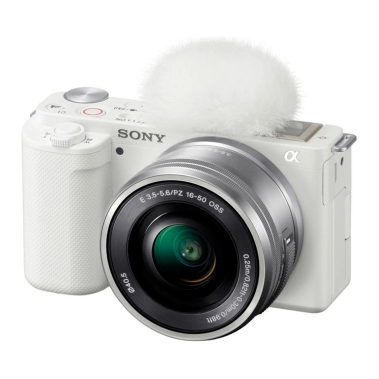 Фотоаппарат со сменным объективом Sony ZV-E10 Kit + 16-50 White (ILCZVE10LW.CEC) - цена, характеристики, отзывы, рассрочка, фото 1